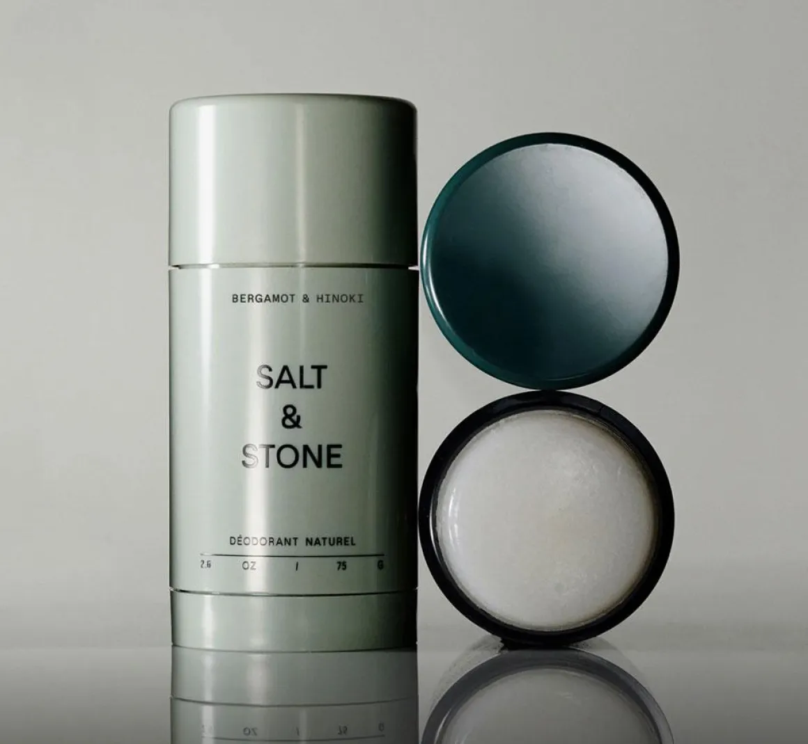 Bergamot & Hinoki 75g. deodorant van Salt & Stone