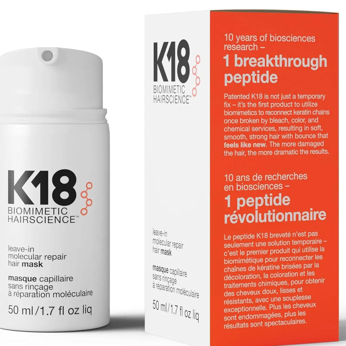K18 Hair Leave-in Molecular Repair Mask
